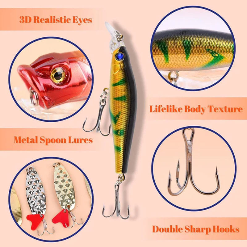 🔥Last Day 60% OFF🔥Fishing Lure Set Advent Calendar