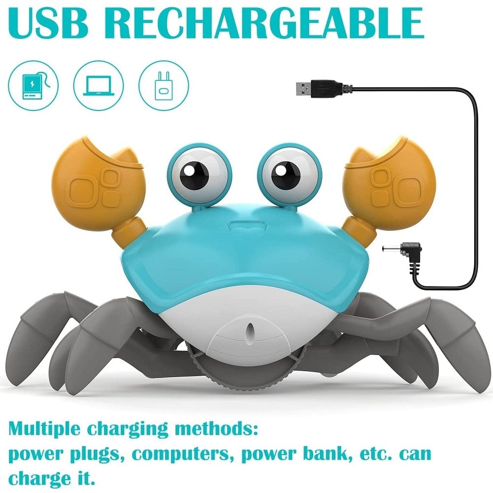 (🎅Early Christmas Sale - 50% OFF) 🎁Interactive Crawling Crab Baby Toy - 🚚Buy 2 Get Free Shipping