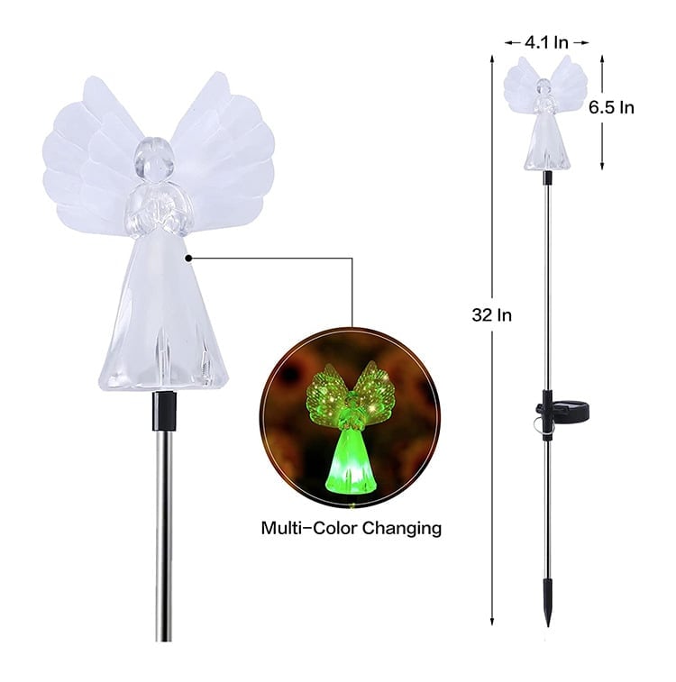 🔥Last Day 49% OFF- Memorial Gifts Solar-Powered Angel Lights