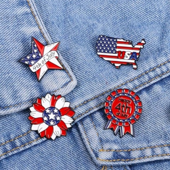 Limited Edition Independence Day Brooch Badge