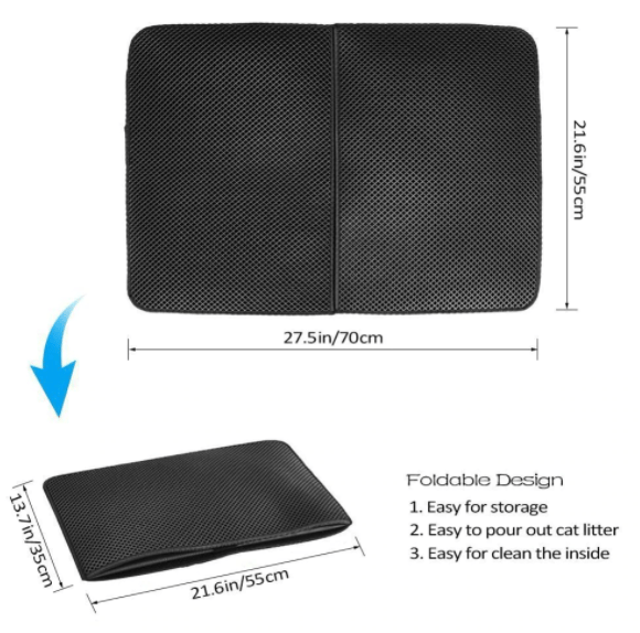 🎅2024 Christmas Promotion🎄！Foldable Cat Litter Mat(Free shipping on 2 or more items!)