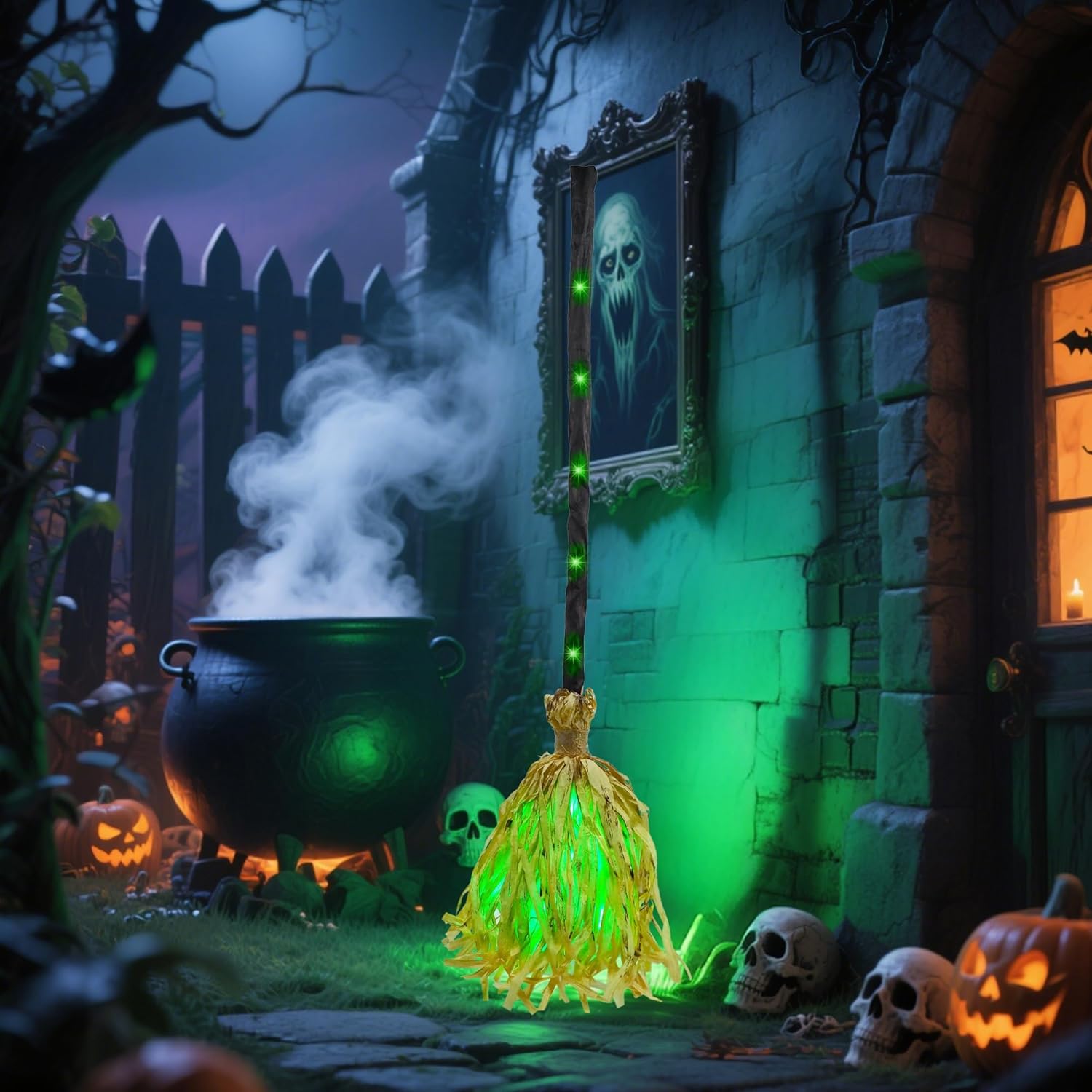 ⏰LAST DAY SALE 50% OFF💥Witches Broom Halloween Decor