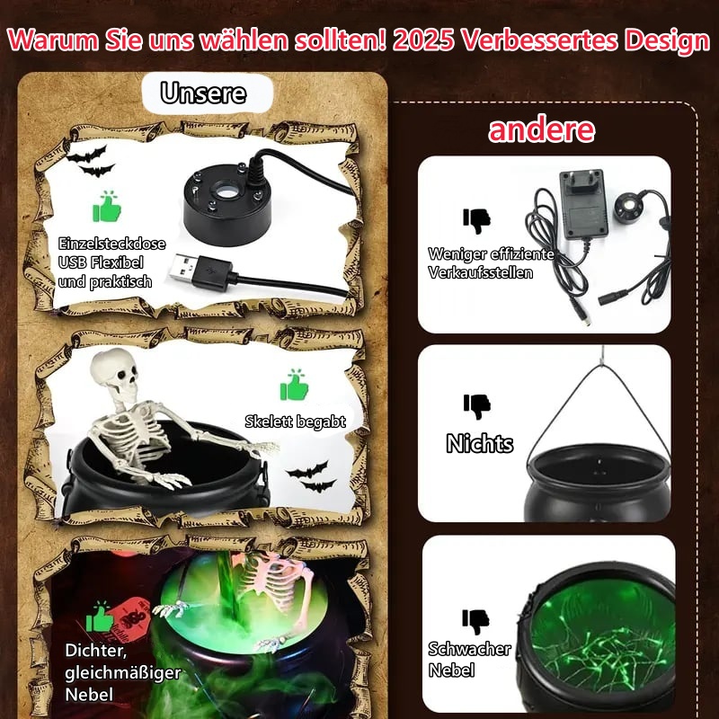 🔥Letzte Tagesaktion 50% RABATT-Dekotopf für Halloween