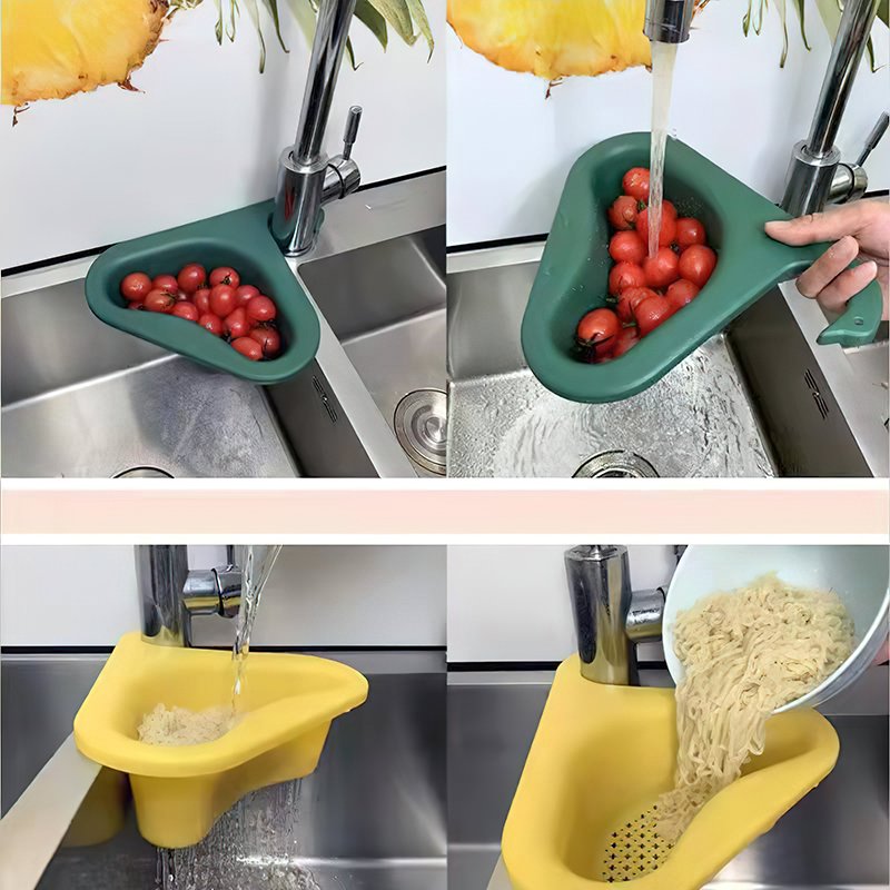 (🔥New Year Promotion- SAVE 48% OFF)Kitchen Sink Drain Basket Swan Drain Rack - Buy 2 get 2 free now!