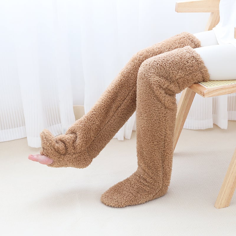 🎄TikTok Christmas Sale -70% OFF💕Comfort Plush Fleece Knee Socks For Christmas❄️🎅