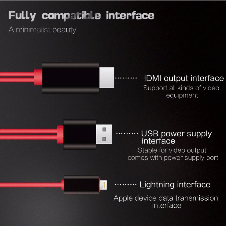 💥Factory Clearance Sale With 50% Off💥1080P No Lagging HDMI TV Cable 📺📺No network required for screen casting