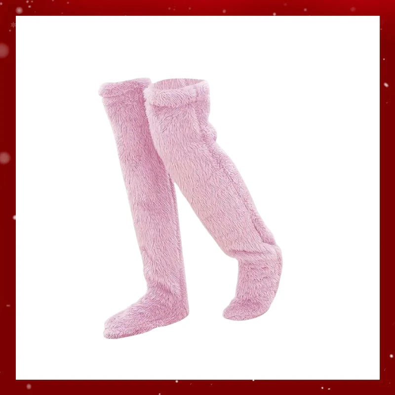 🎄TikTok Christmas Sale -70% OFF💕Comfort Plush Fleece Knee Socks For Christmas❄️🎅