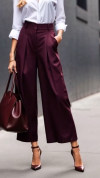 Women's Commuter Wide-leg 9-point Trousers