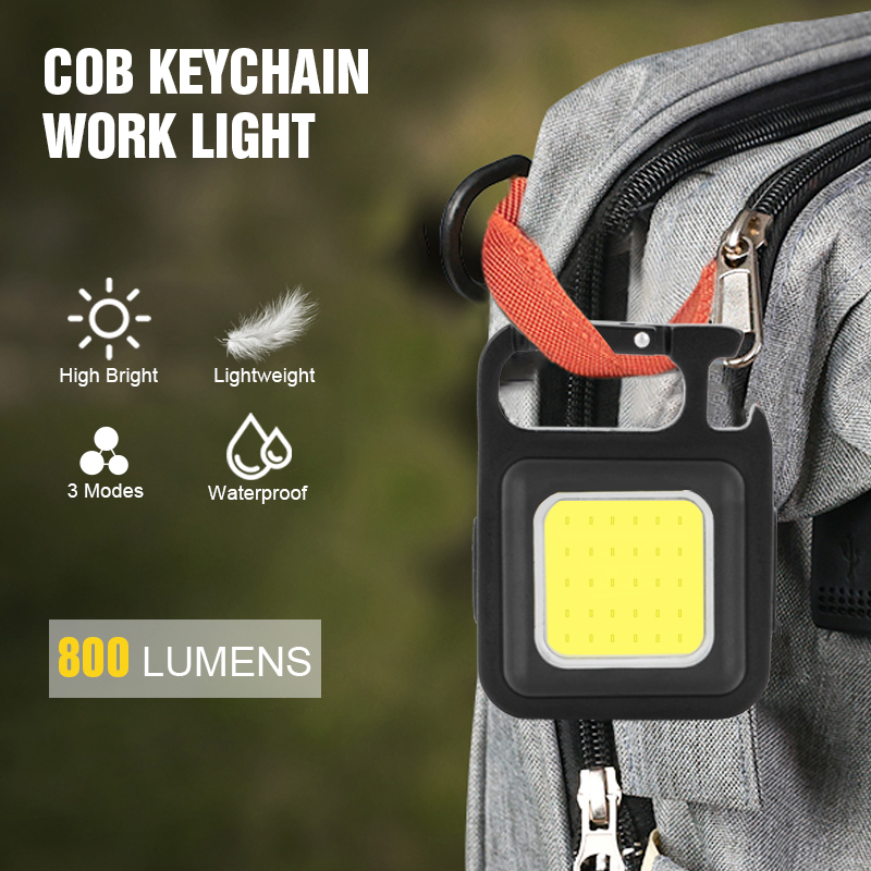 (🔥Christmas Promotion - Buy 3 Get 2 Free🔥) 800 Lumens Rechargeable Keychains Small-Flashlights