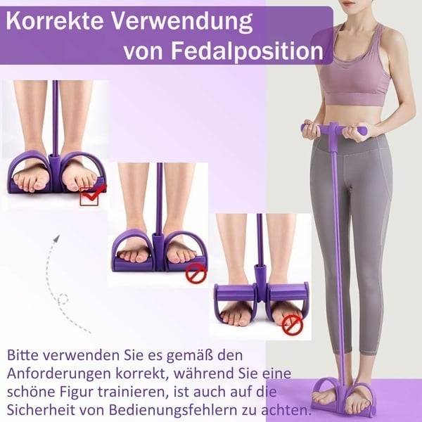 2025 neuestes 8-Rohr-Pedalwiderstandsgerät, abnehmbares und einstellbares Pedalwiderstandsgerät