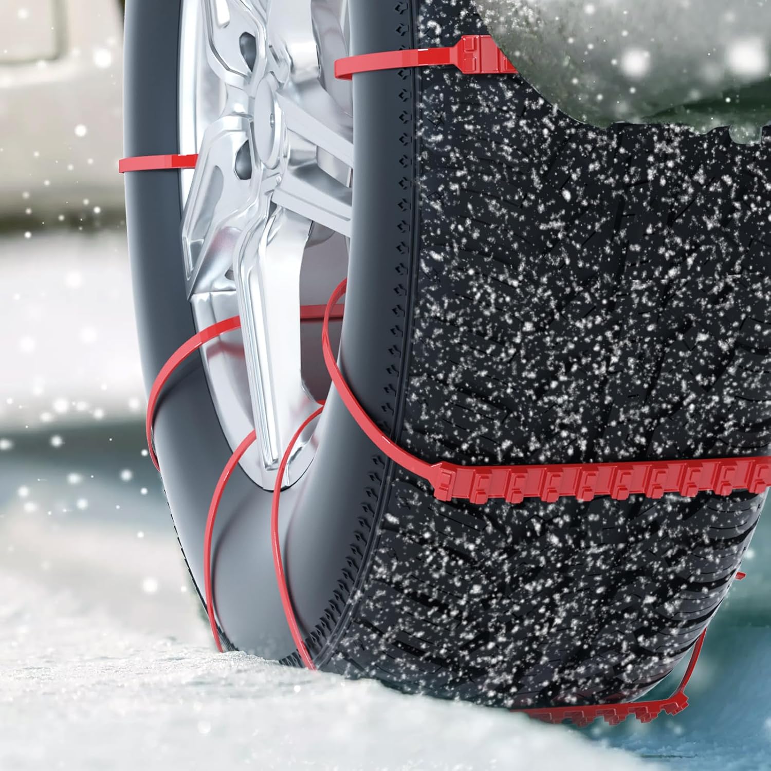 🔥LAST DAY 49% OFF -Snow Tire Chain Anti-Skid Belt