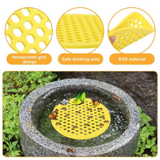 Give Thirsty Bees a Safe Sip & Shelter🐝 Floating Bee Station - Bee-Friendly Hydration Station