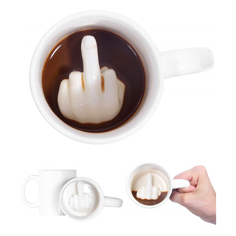 🔥Summer Hot Sale 50% OFF🔥Middle Finger Ceramic Mug(BUY 2 GET FREE SHIPPING)