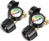 Universal Propane Tank Gauge for 5-40 Pound LP Tanks | Gas Level Indicator for Grill, Heater, RV Camper, QCC1 Connection