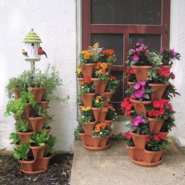 Stand Stacking Planting Pots, Buy 4 Free Shipping & Get Extra 20% OFF NOW!