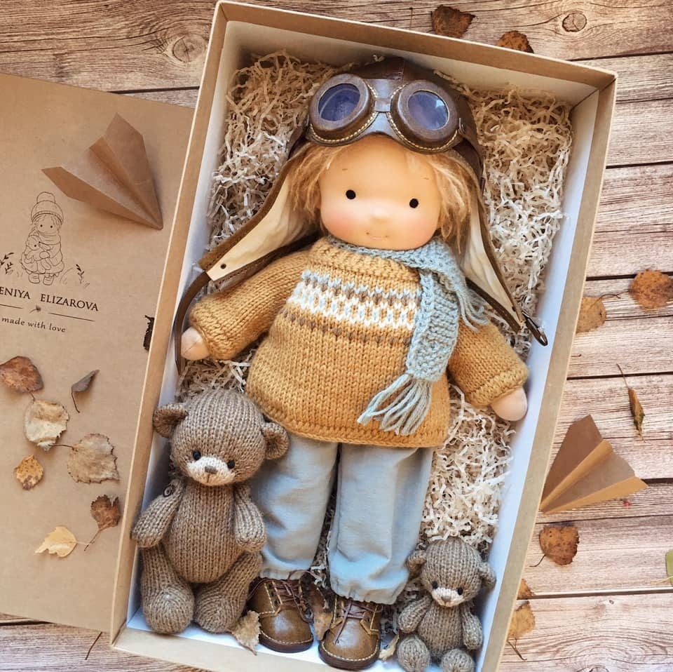 (🎄EARLY CHRISTMAS SALE - 50% OFF) 🎁👧Handmade Waldorf Doll - Elena