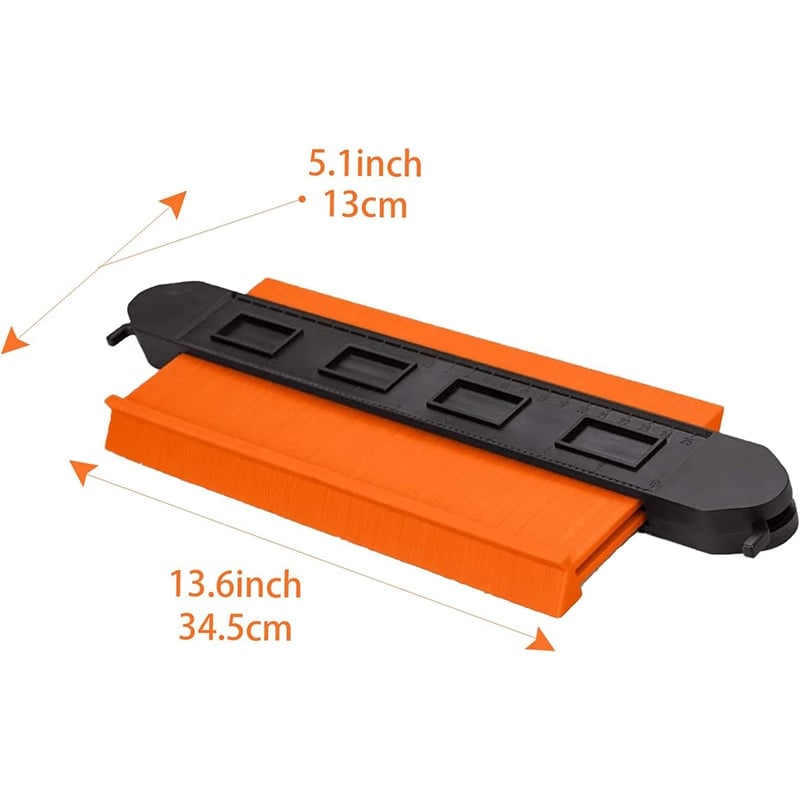 Contour Gauge Profile Tools 6/10 Inch Precisely Copy Irregular Shape Duplicator with Double Lock