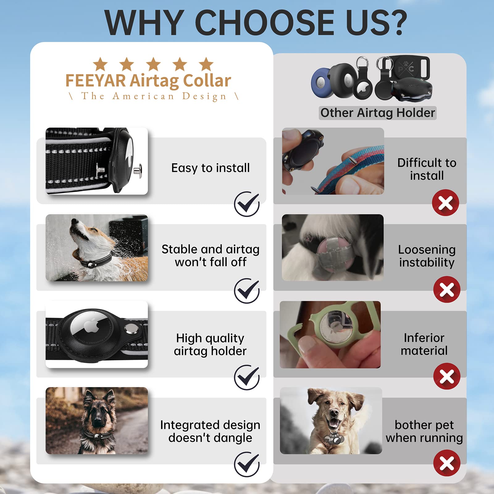 🔥Last Day Promotion- SAVE 70% OFF📲Stay Connected: AirTag Collar-BUY 2 FREE SHIPPING