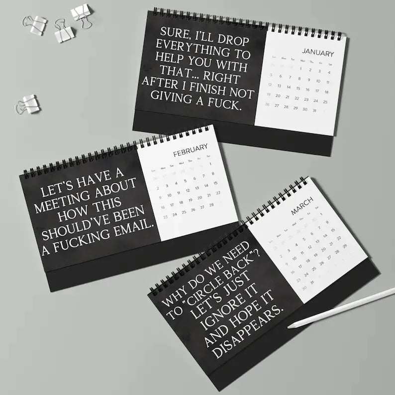 🎄Christmas Sales 50% OFF - 2025 Humor Desk Calendar