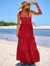 ANRABESS Women Dresses 2024 Summer Sleeveless Maxi Dress Casual Spaghetti Strap Tiered Flowy Beach Long Sun Dress