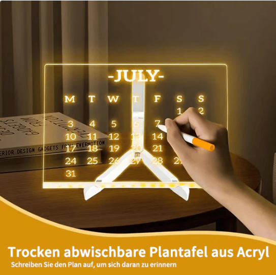 🔥49% Rabatt🎁Kreatives wiederbeschreibbares Acryl-LED-Nachrichtenschild