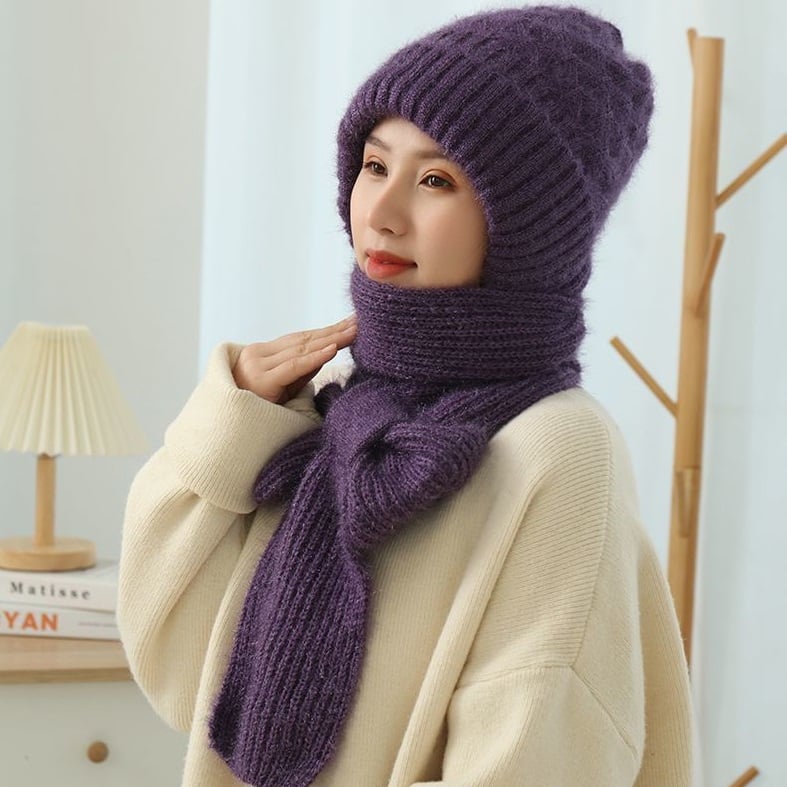 🎄EARLY CHRISTMAS SALE -50% OFF -Winter Versatile Knitted Hooded Scarf for Women