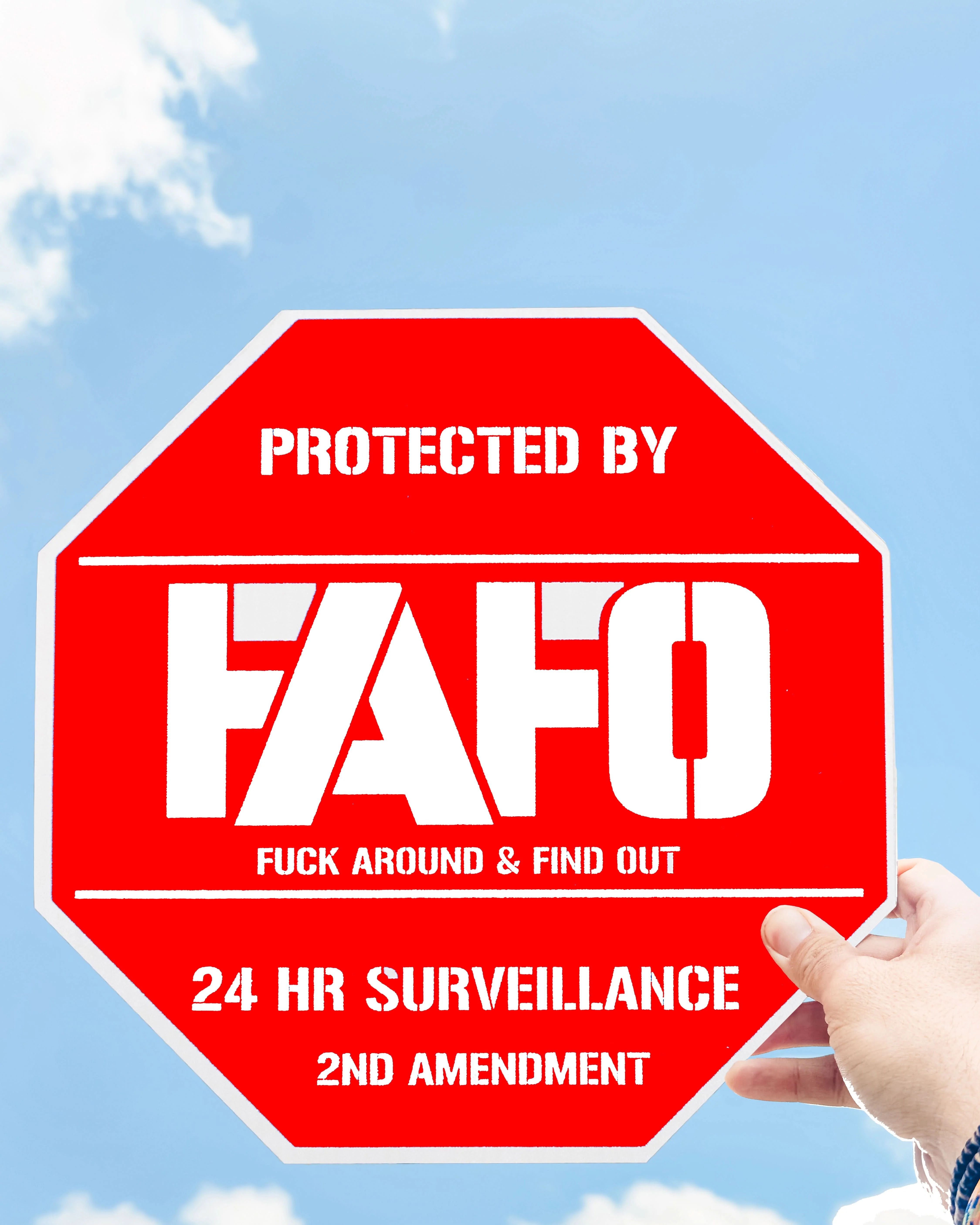 🔥Last Day 49% OFF🛑 FAFO Security Sign