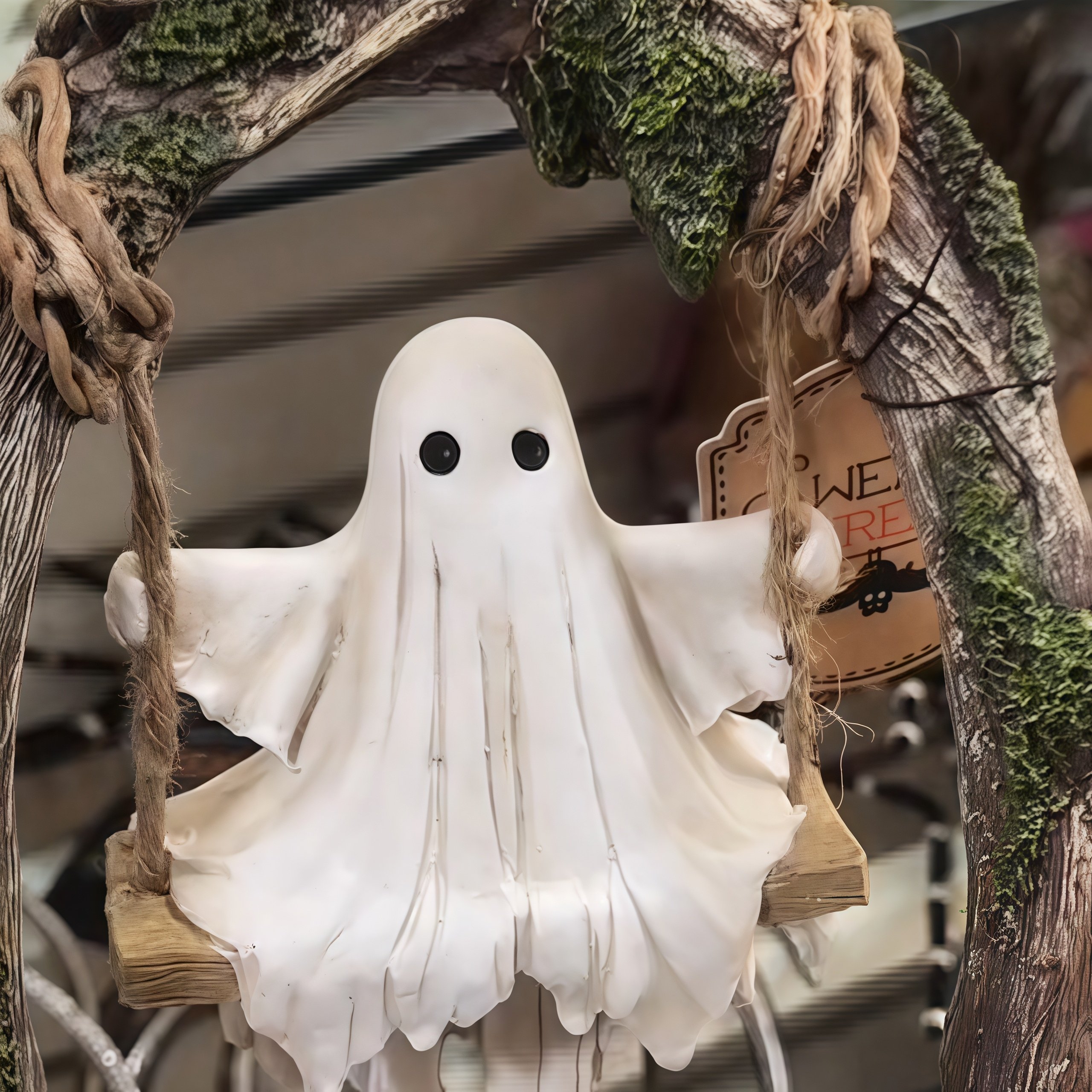 🎁TikTok Last Day Sale - 70% OFF✨Halloween Cute Ghost Tree Swing Decor
