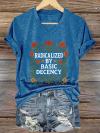 Women's casual floral Rejection of the King since T-shirt