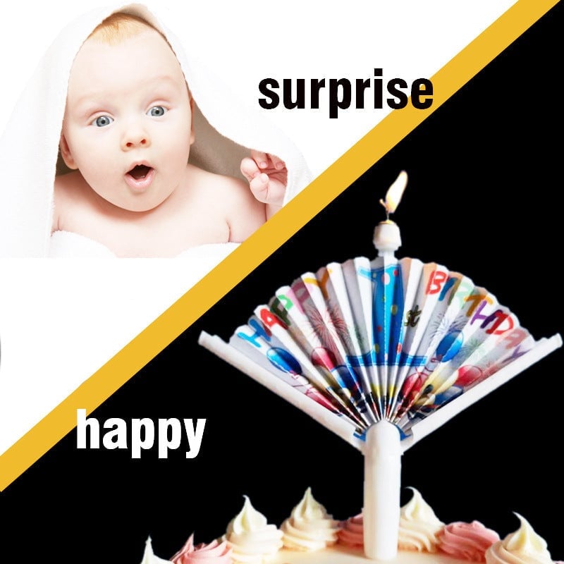 🎂Funny Novelty Fan Birthday Candle🔥