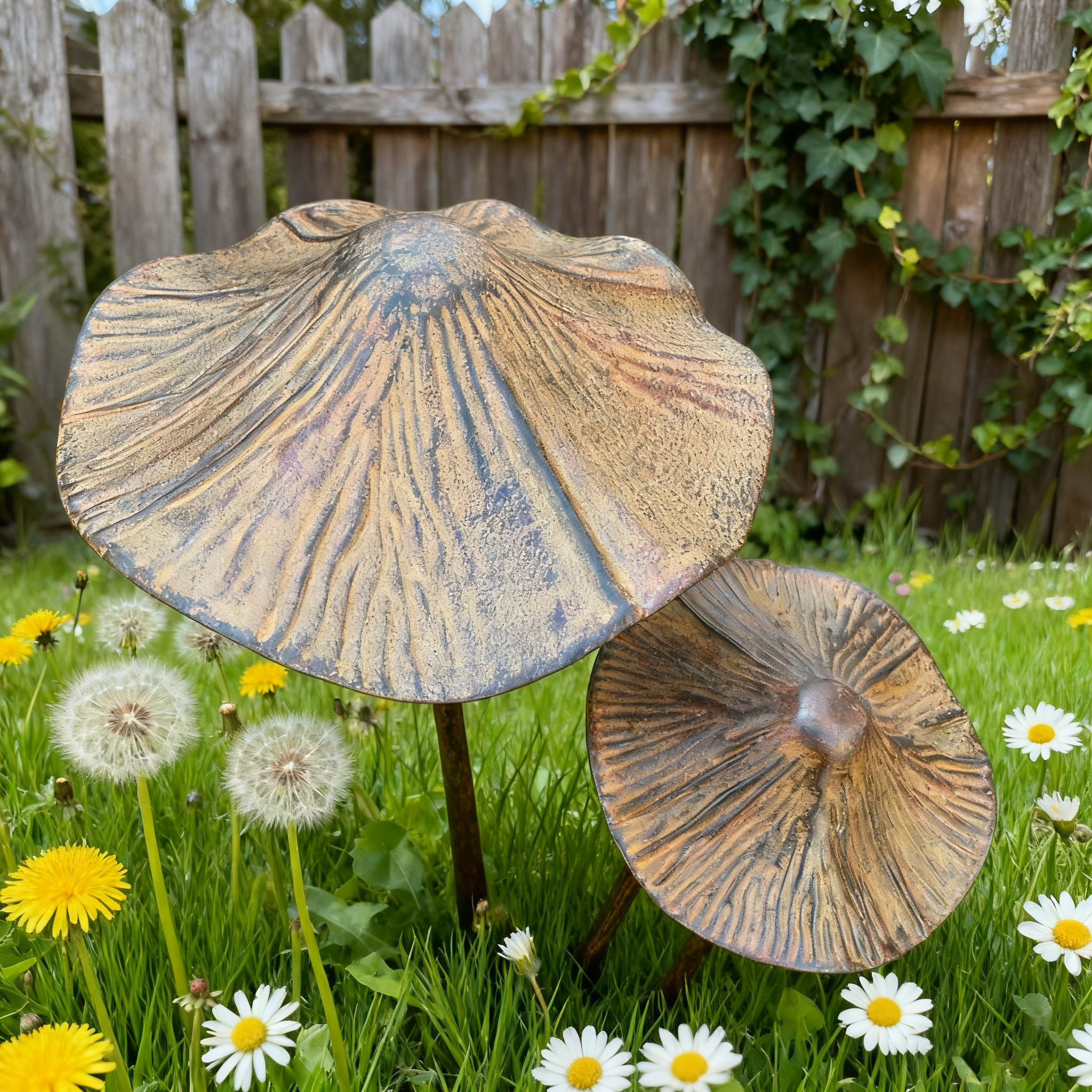 🍄 Whimsical Garden Art | Handcrafted Mushroom Sculpture