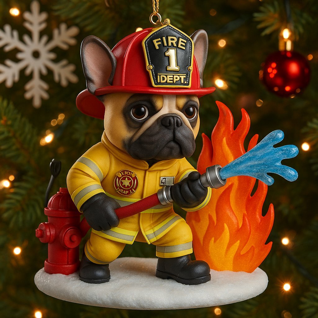 Brave Paws Firefighter Ornament Collection 2025