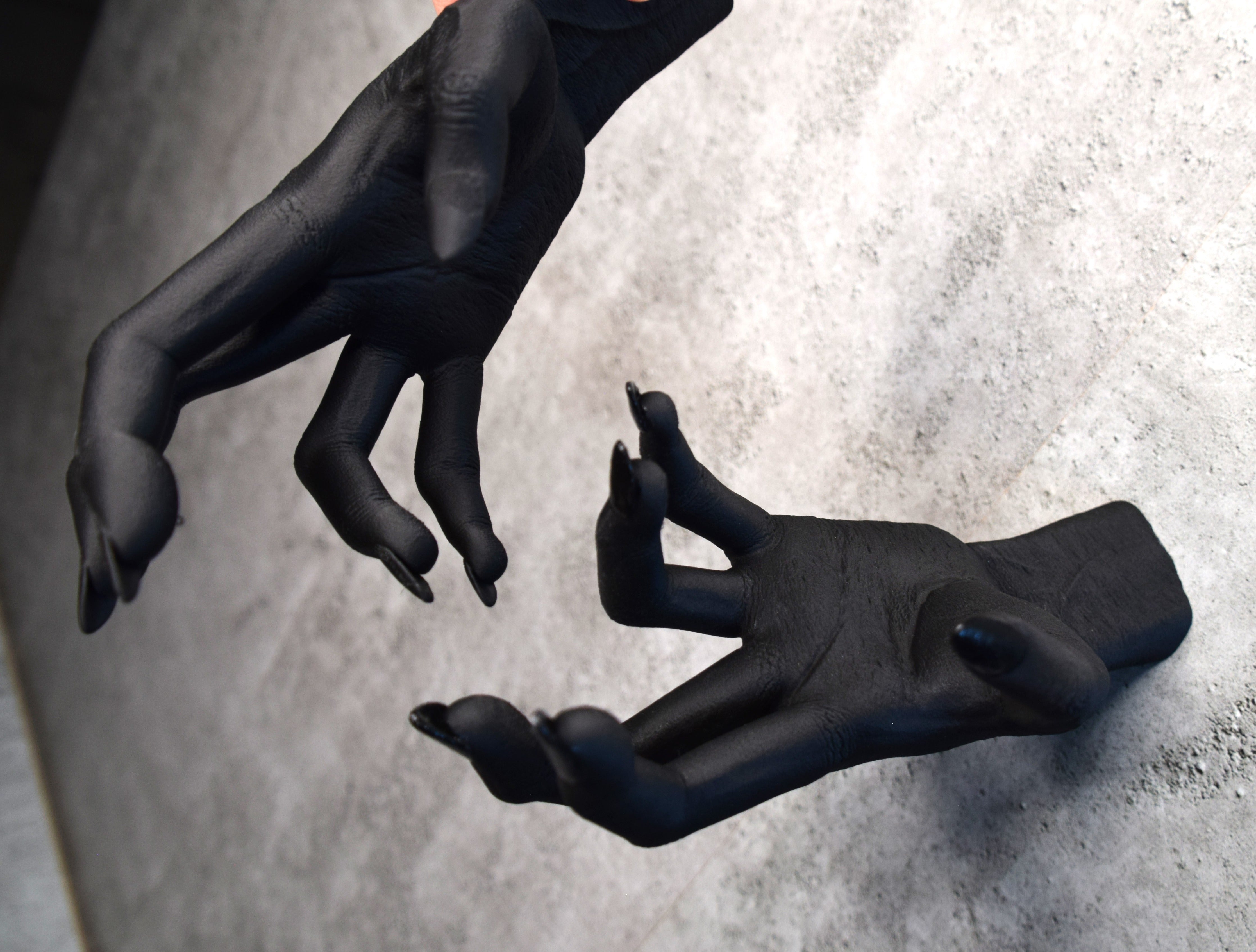 Witch Hand decor life size, Hand holder, Halloween decoration, Gothic decor, Decor display