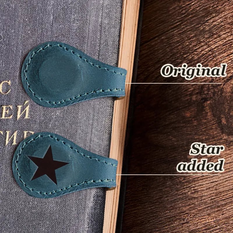 Last Day Promotion 70% OFF - 🔥Personalized Magnetic Leather Bookmark