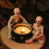 Witch Skull Candle Holder