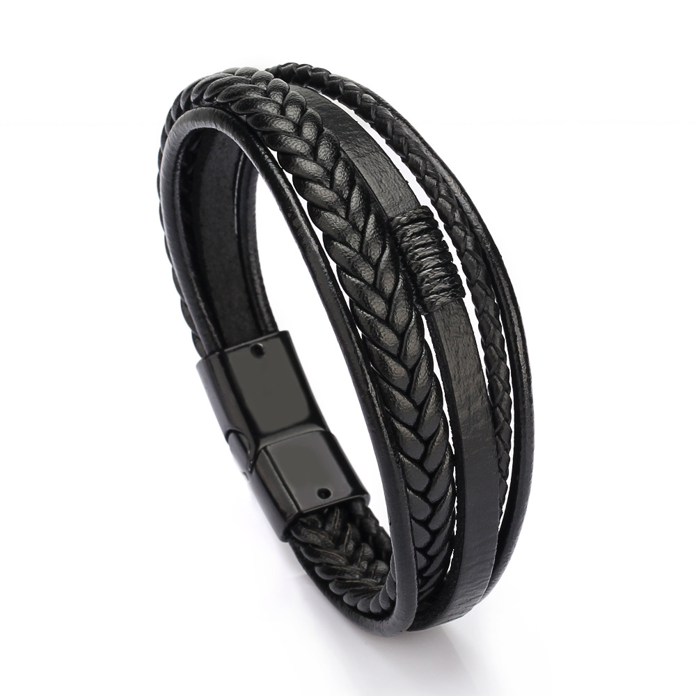 Fashion Leather Rope Hand-woven Bracelet