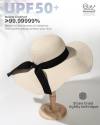 FURTALK Womens Sun Straw Hat Wide Brim UPF 50 Summer Hat Foldable Roll up Floppy Beach Hats for Women