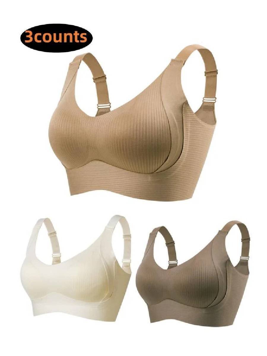 🎁 Last Day Promotion 70% OFF🔥Women's Ribbed Push Up Adjustable Wireless Bra