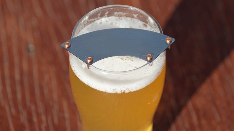 Stainless Steel Mustache Guard for Pint Glasses