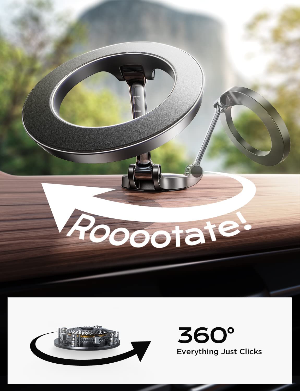 (Last Day Promotion - 50% OFF) 360° Rotating Magnetic Phone Holder, BUY 2 FREE SHIPPING