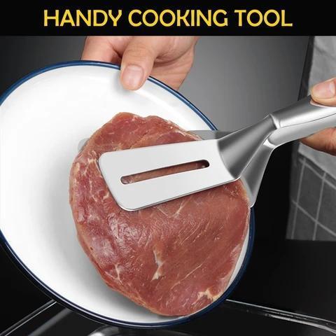(🔥Last Day Promotion-48%OFF)Multifunctional Frying Spatula Steak Clip(Buy 2 get 1 Free)