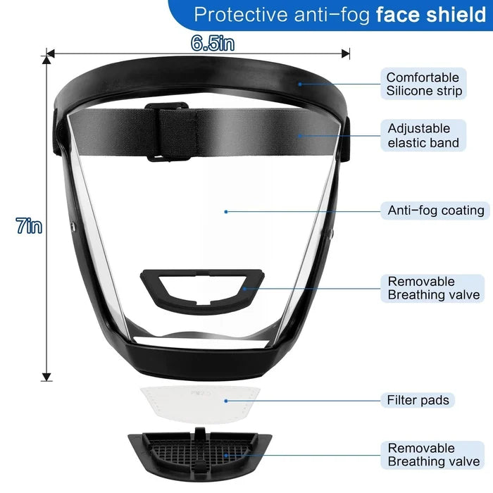 (🎄CHRISTMAS EARLY SALE-48% OFF) Full Protection Face Shield (BUY 3 GET FREE SHIPPING NOW!)