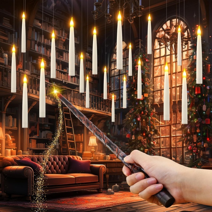 🌲Early Christmas Sale 50% OFF🌲Floating Candles with Magic Wand Remote