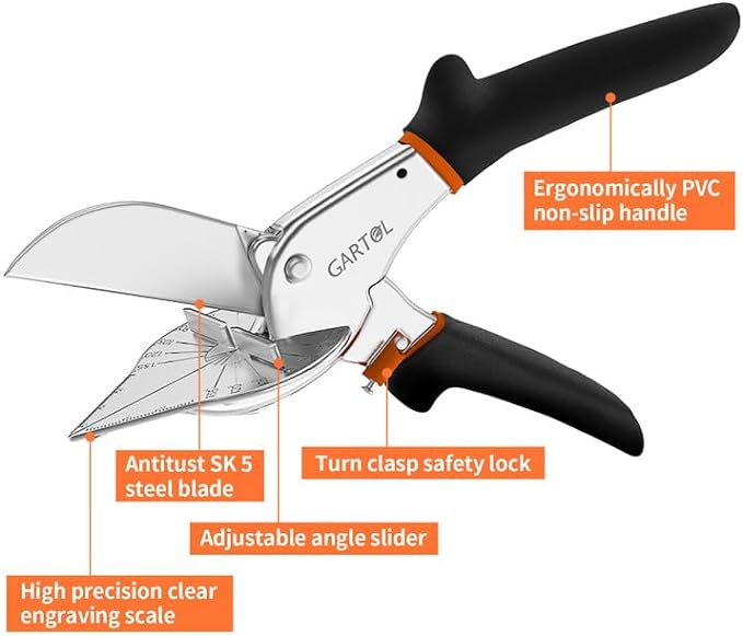 🔥Last Day Promotion - 70% OFF🔥Multifunctional Miter Shears for Angular Cutting, BUY 2 FREE SHIPPING