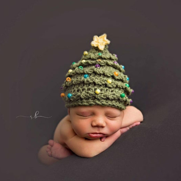 BUY 2 FREE SHIPPING - 🎄Christmas Tree Hand-Crocheted Hat🎄