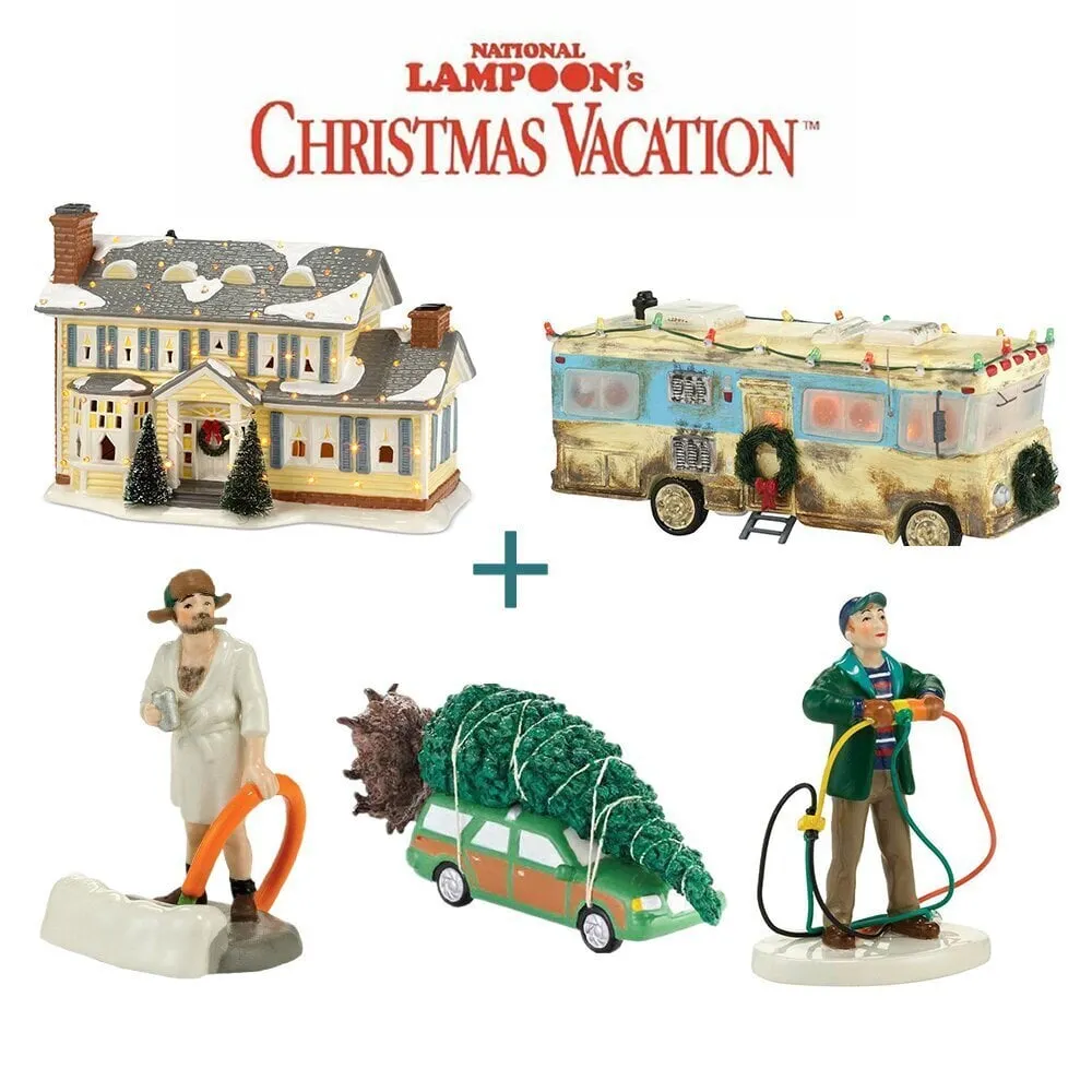 🎅National Lampoon's 🎄Christmas Vacation-Inspired Ceramic Village