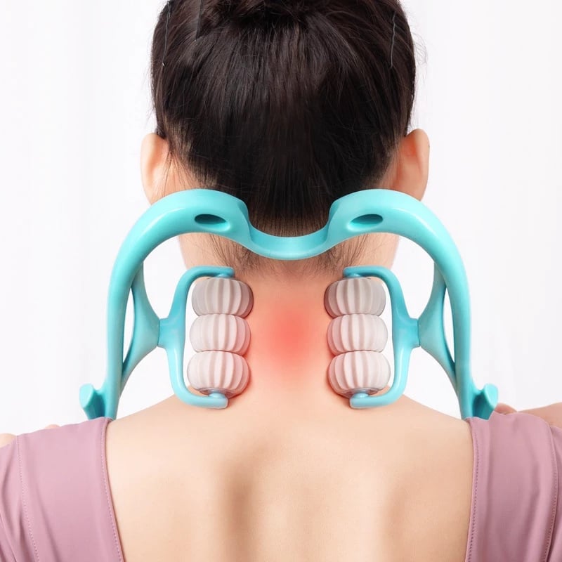 (🎄Christmas Hot Sale - 49% OFF) 6 Wheel Pressure Point Neck Massager