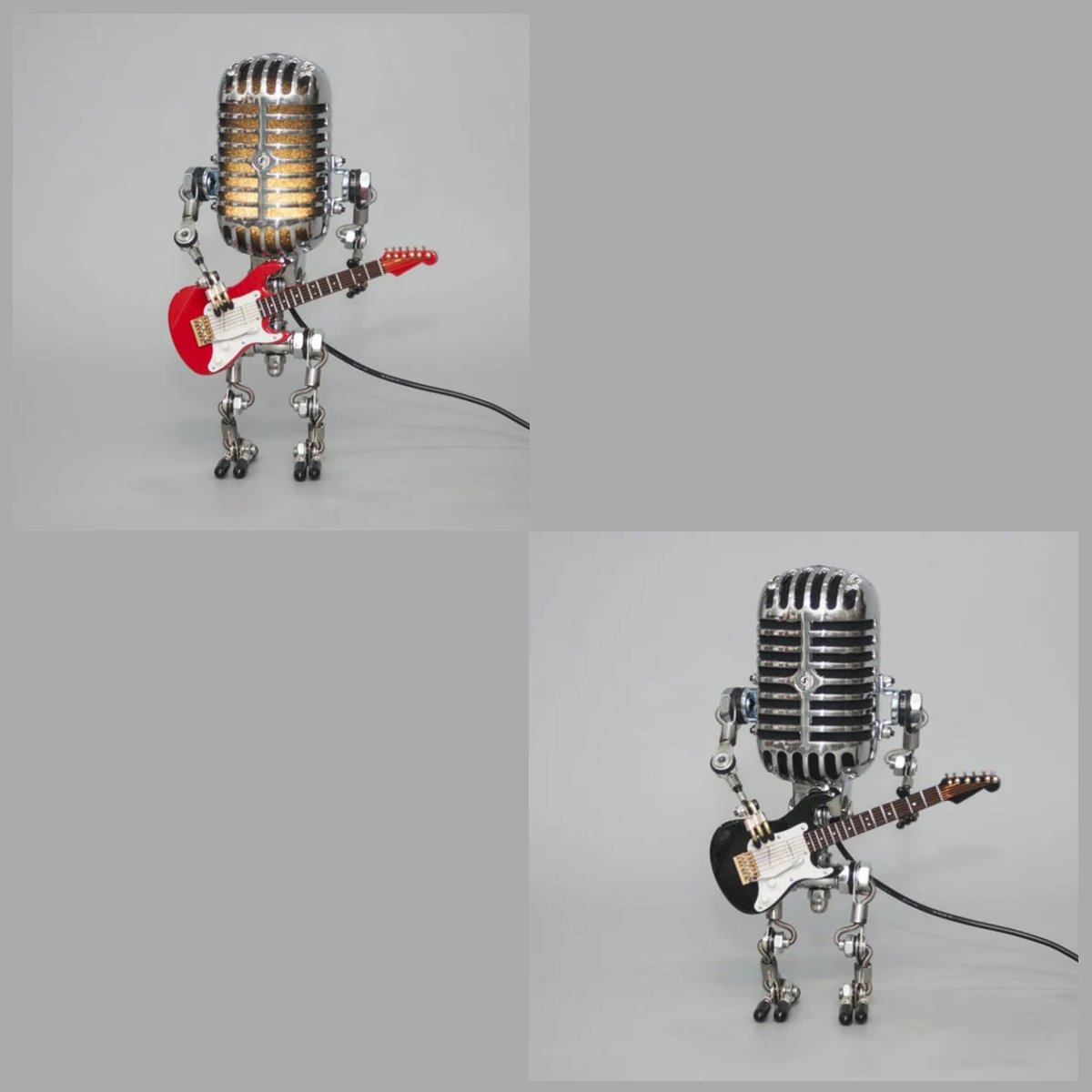 🎙️🎙️Vintage Metal Microphone Robot Desk Lamp(🤫Buy 3 Get 1 For Free🤫)