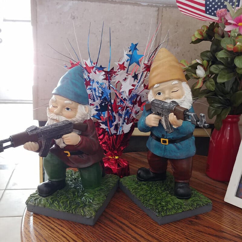 🔥Funny Army Garden Gnome Statue