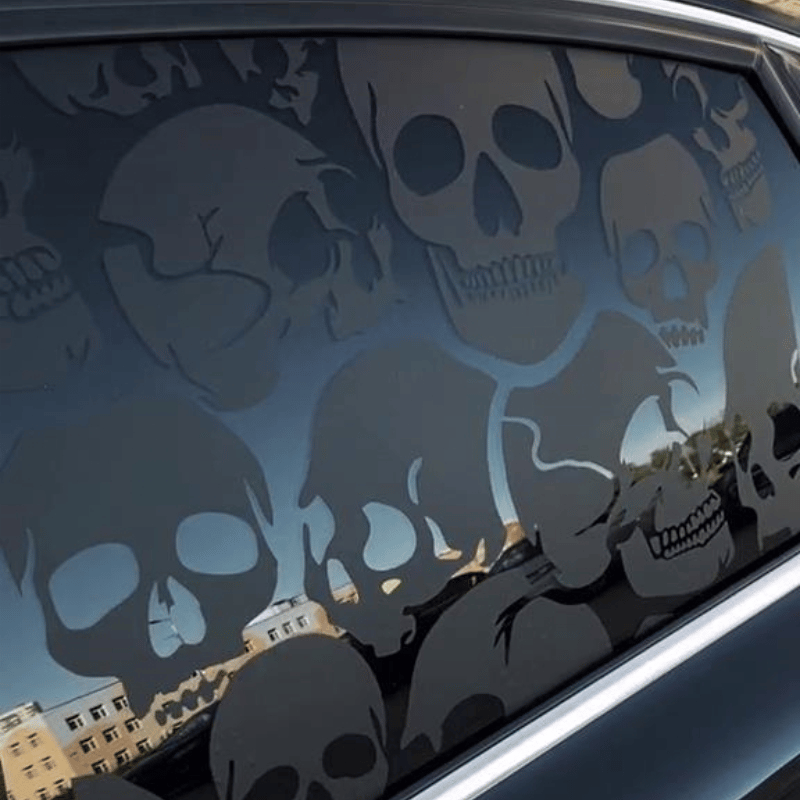 🎁TikTok Last Day Sale - 70% OFF🎉2 Pieces Skull Cool Car Window Stickers